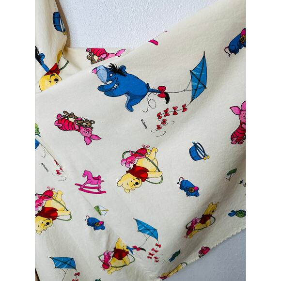 Vintage Cream Winnie The Poo Print Apron Dress Small - Picture 7 of 11